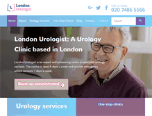 Tablet Screenshot of londonurologist.co.uk